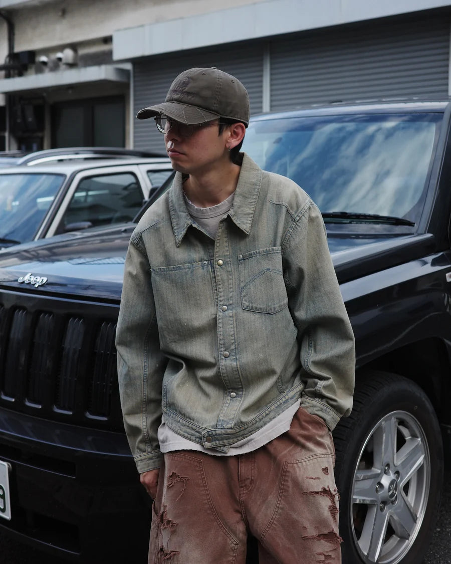 ANACHRONORM / HERRINGBONE DENIM JACKET