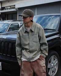 ANACHRONORM / HERRINGBONE DENIM JACKET