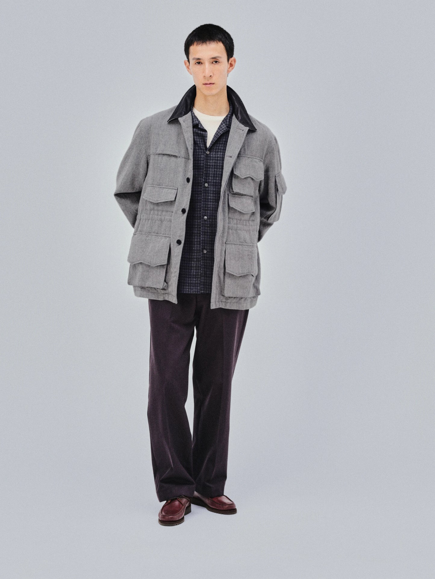 KAPTAIN SUNSHINE 26AW Wool Herringbone Explorer Jacket