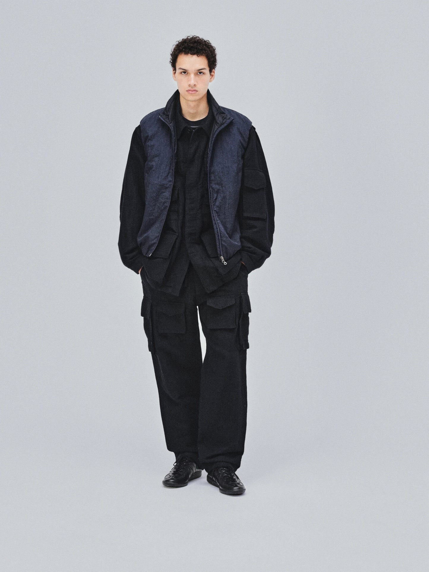 KAPTAIN SUNSHINE 26AW Shrink Nylon Puff Vest