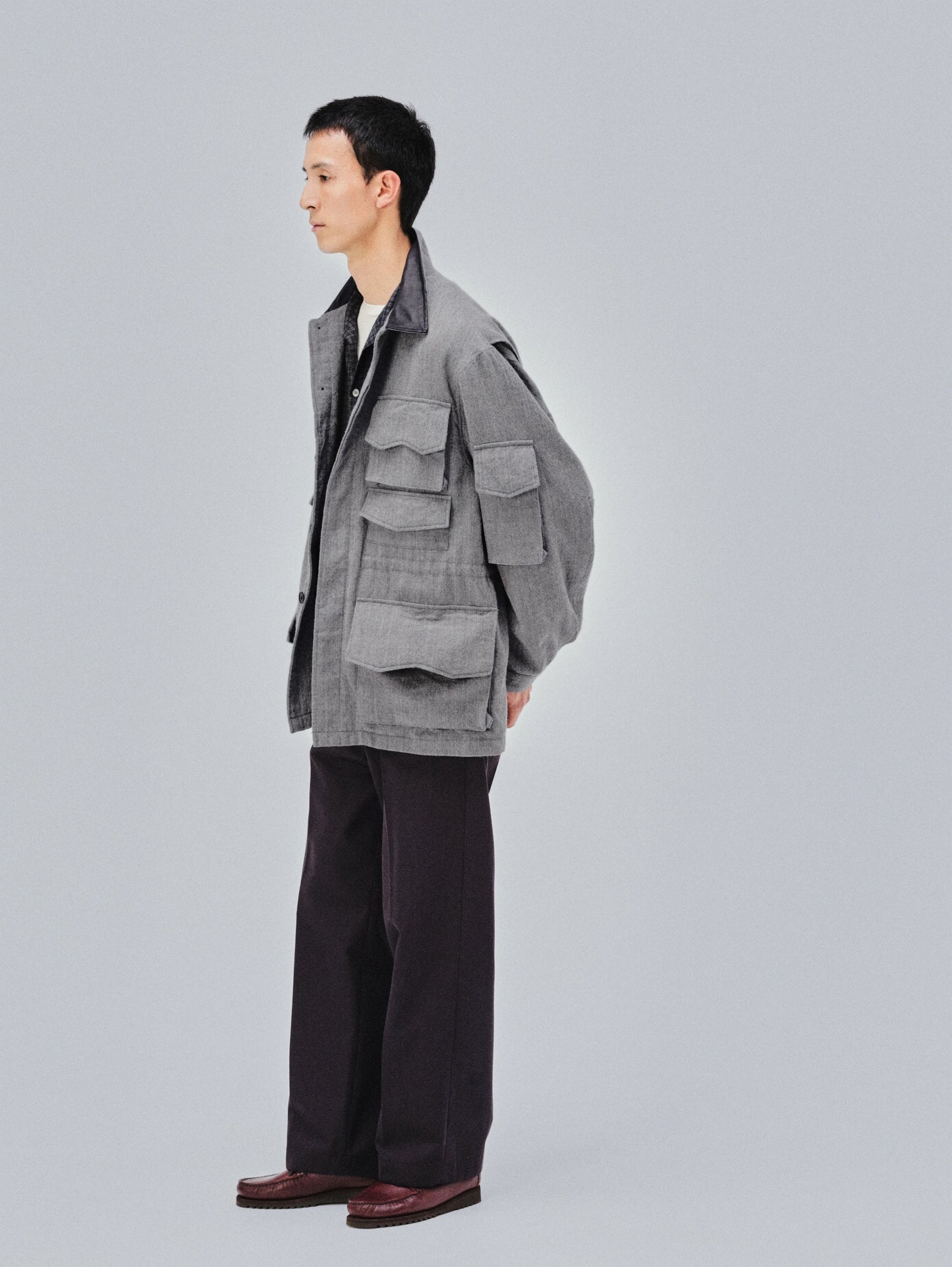 KAPTAIN SUNSHINE 26AW Wool Herringbone Explorer Jacket