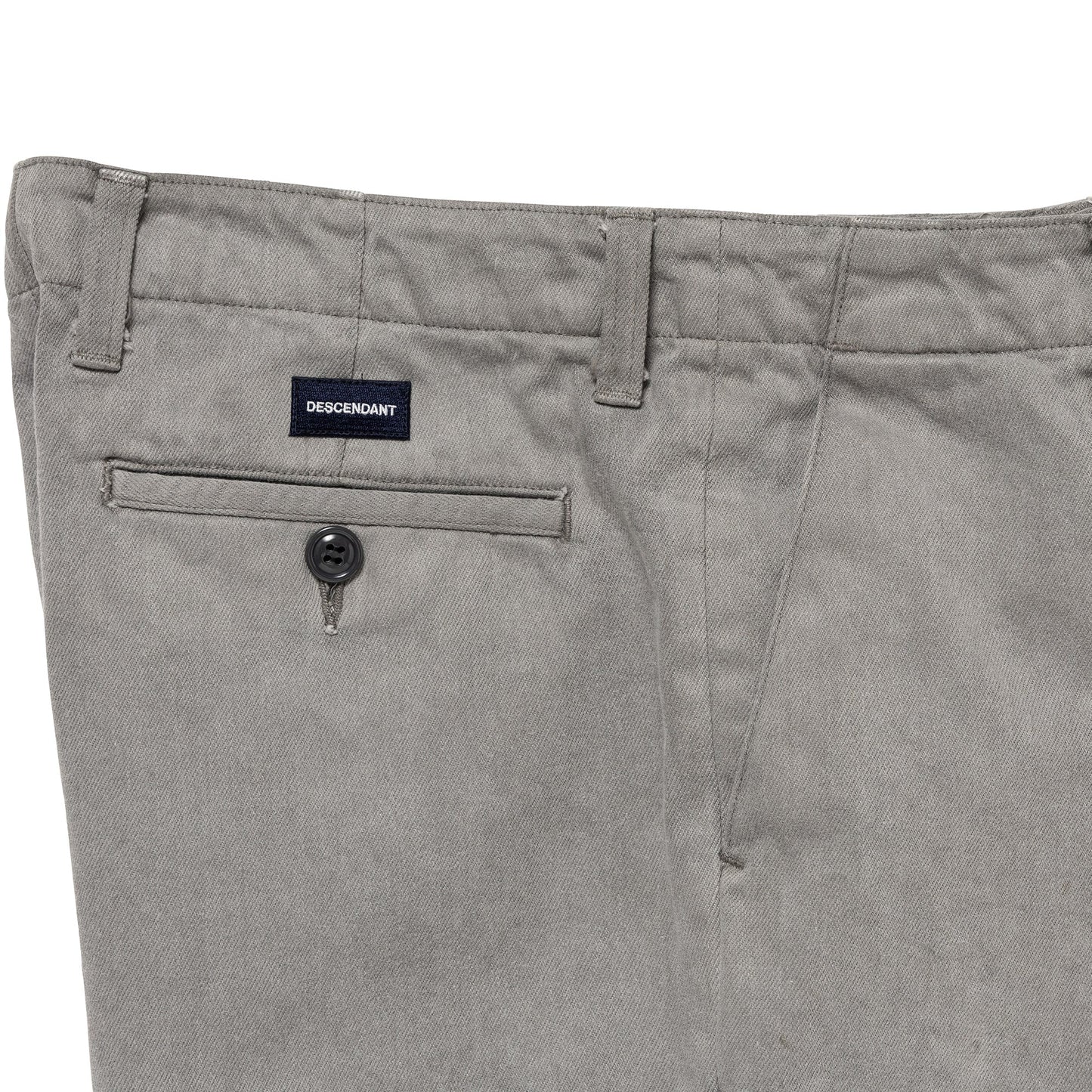 DESCENDANT 24AW DC-6 TWILL TROUSERS PIGMENT DYE