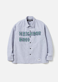 NEIGHBORHOOD 24AW HAND DRAWING EMBROIDERY SHIRT LS