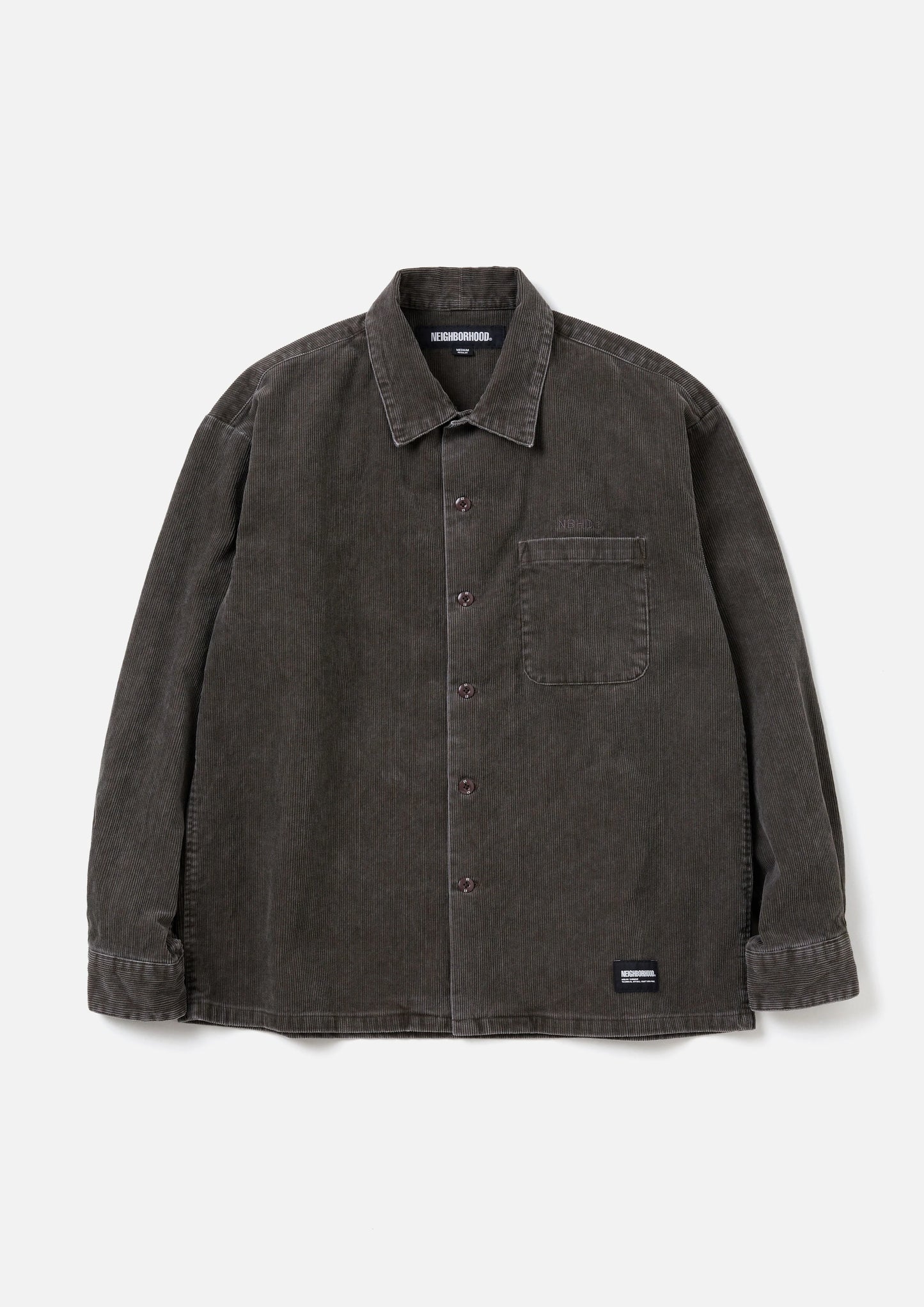 NEIGHBORHOOD 24AW CORDUROY SHIRT LS