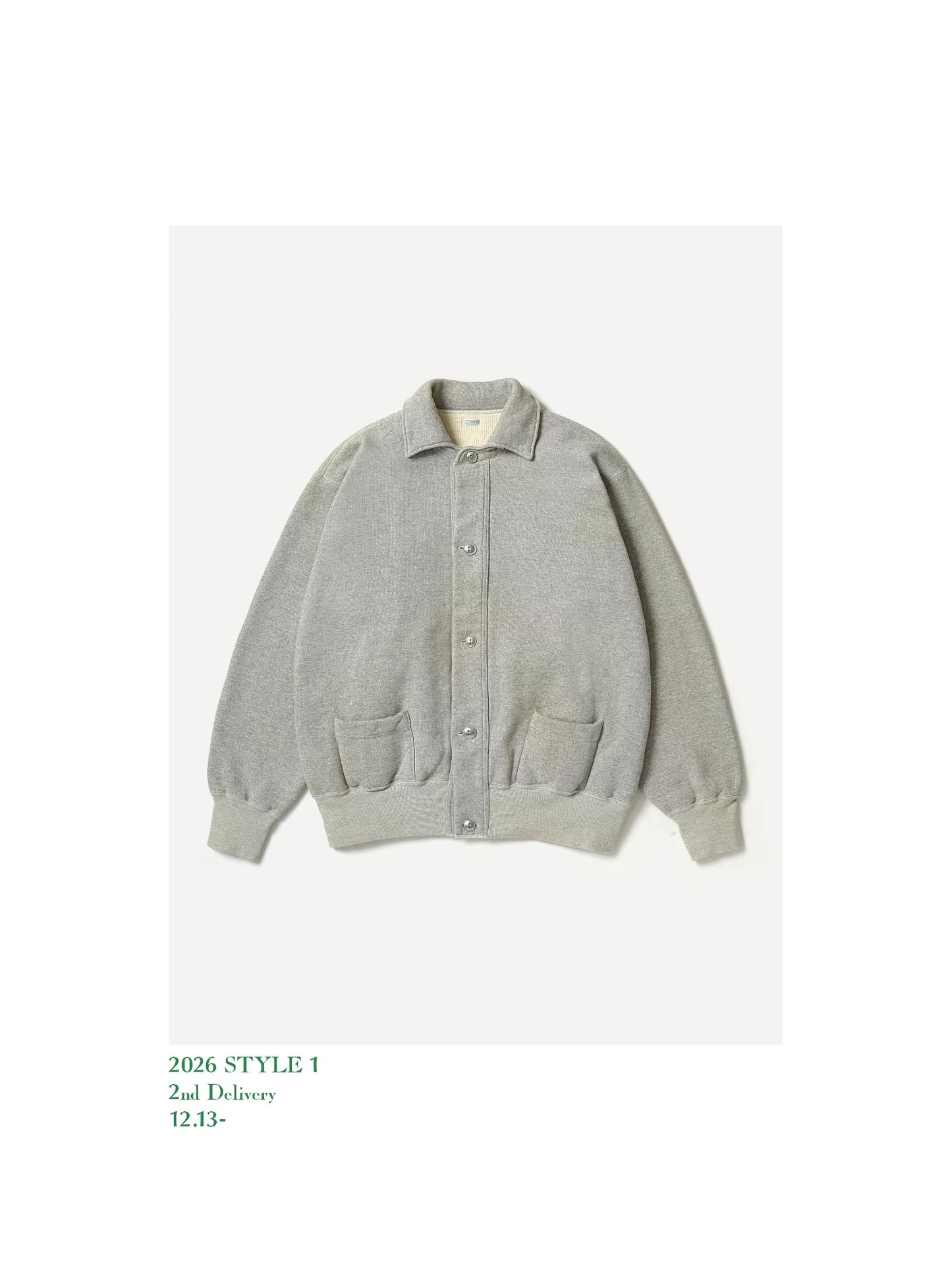 A.PRESSE 26SS Vintage Sweat Cardigan