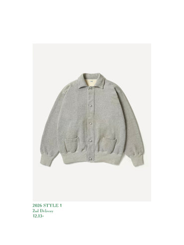 A.PRESSE 26SS Vintage Sweat Cardigan