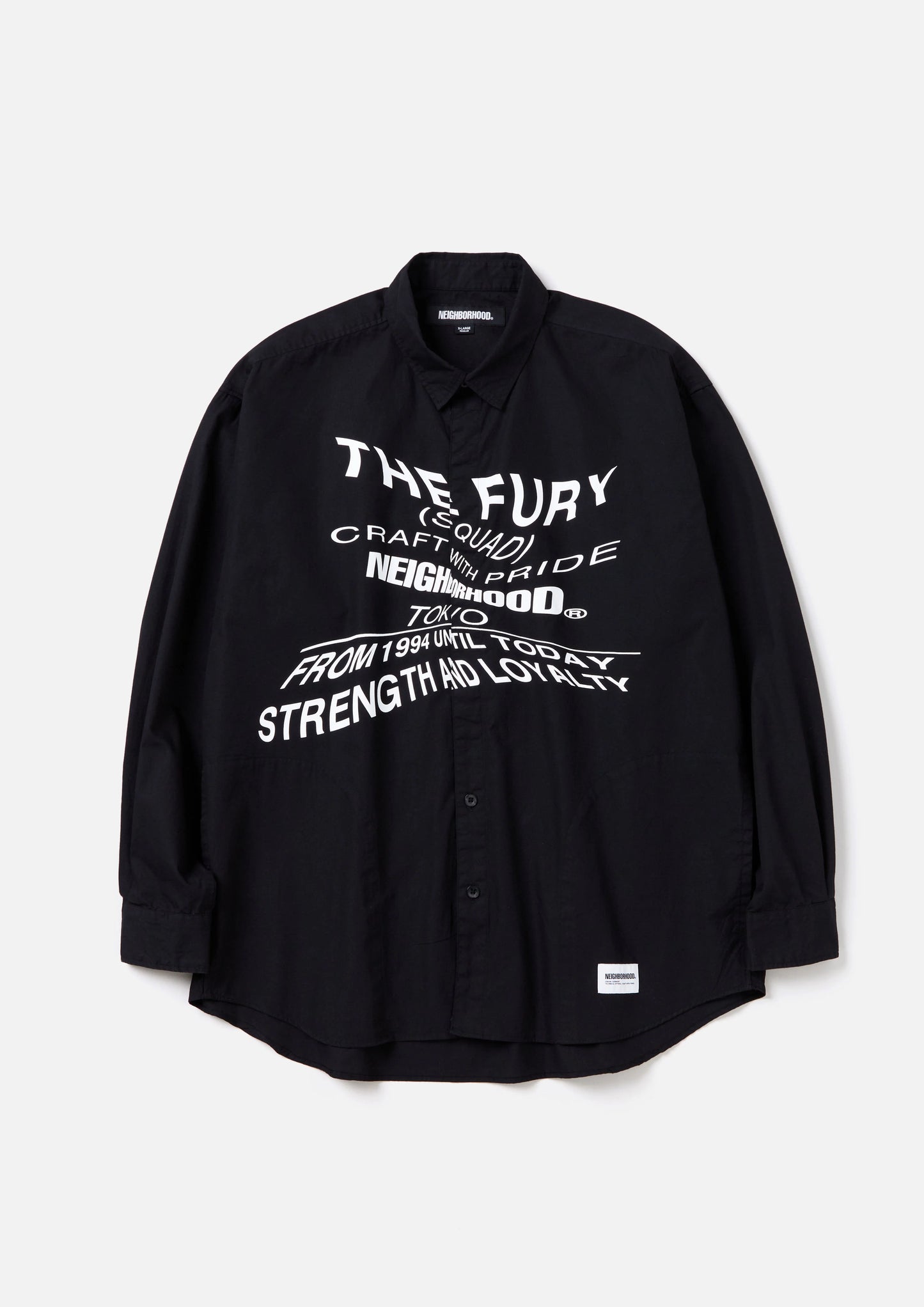 NEIGHBORHOOD 24AW DISTORTION PRINT SHIRT LS