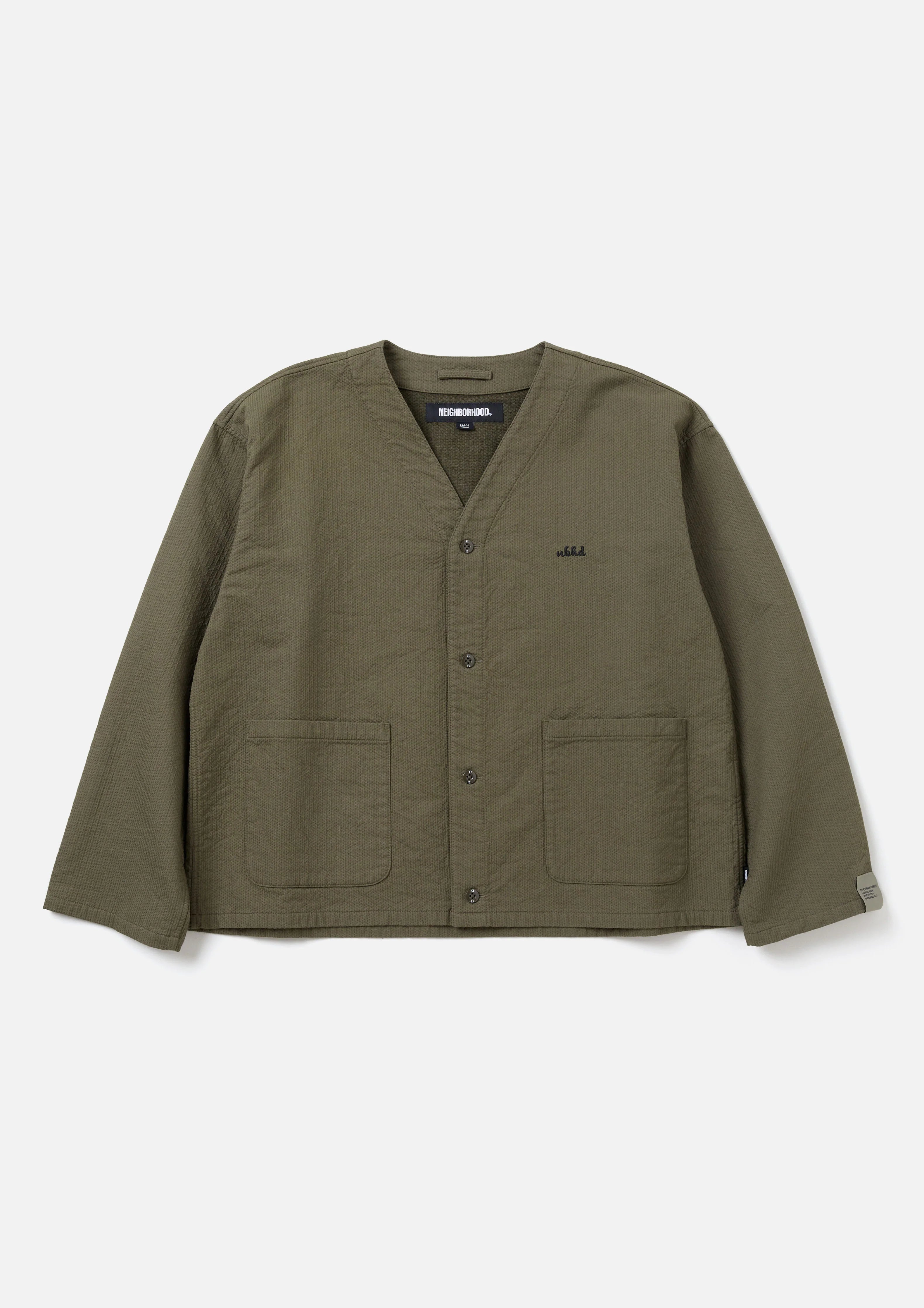 NEIGHBORHOOD 24AW NO COLLAR SHIRT LS