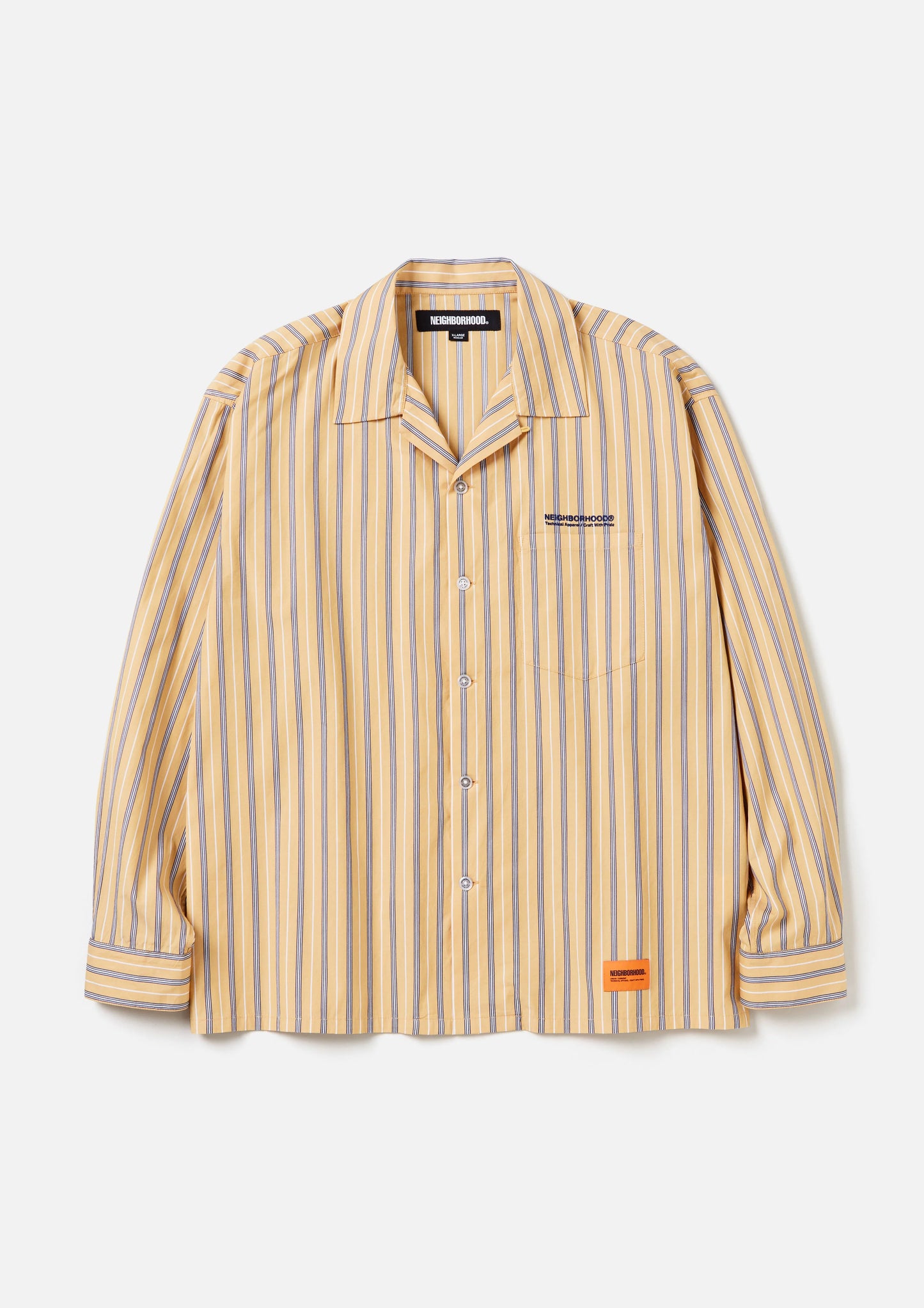 NEIGHBORHOOD 24AW STRIPE WORK SHIRT LS