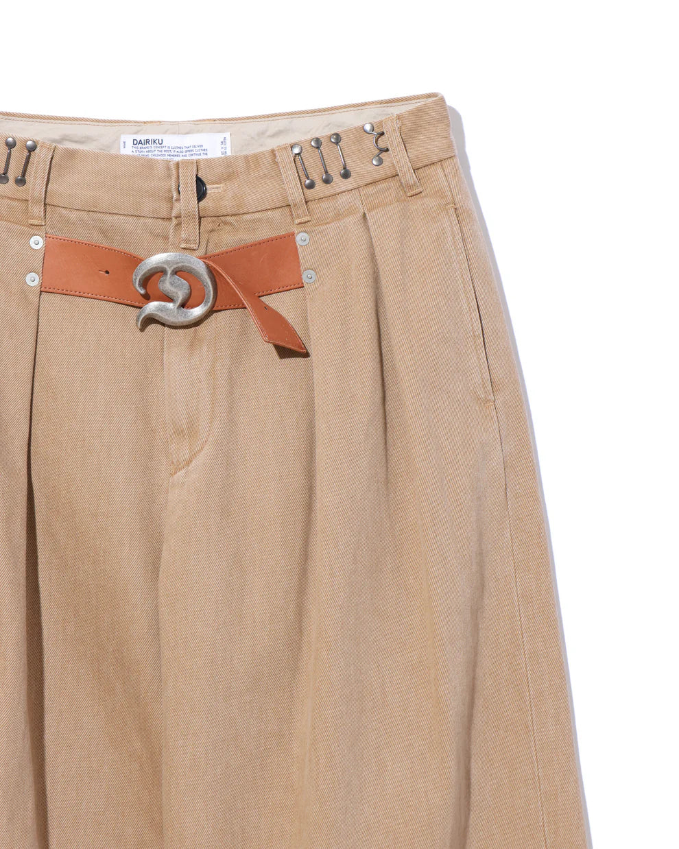DAIRIKU 25AW ”D” Buckle Super Wide Chino Pants