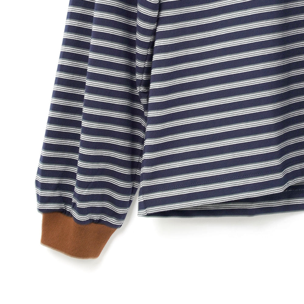 Ernie Palo 26AW Border Polo L/S T-Shirt