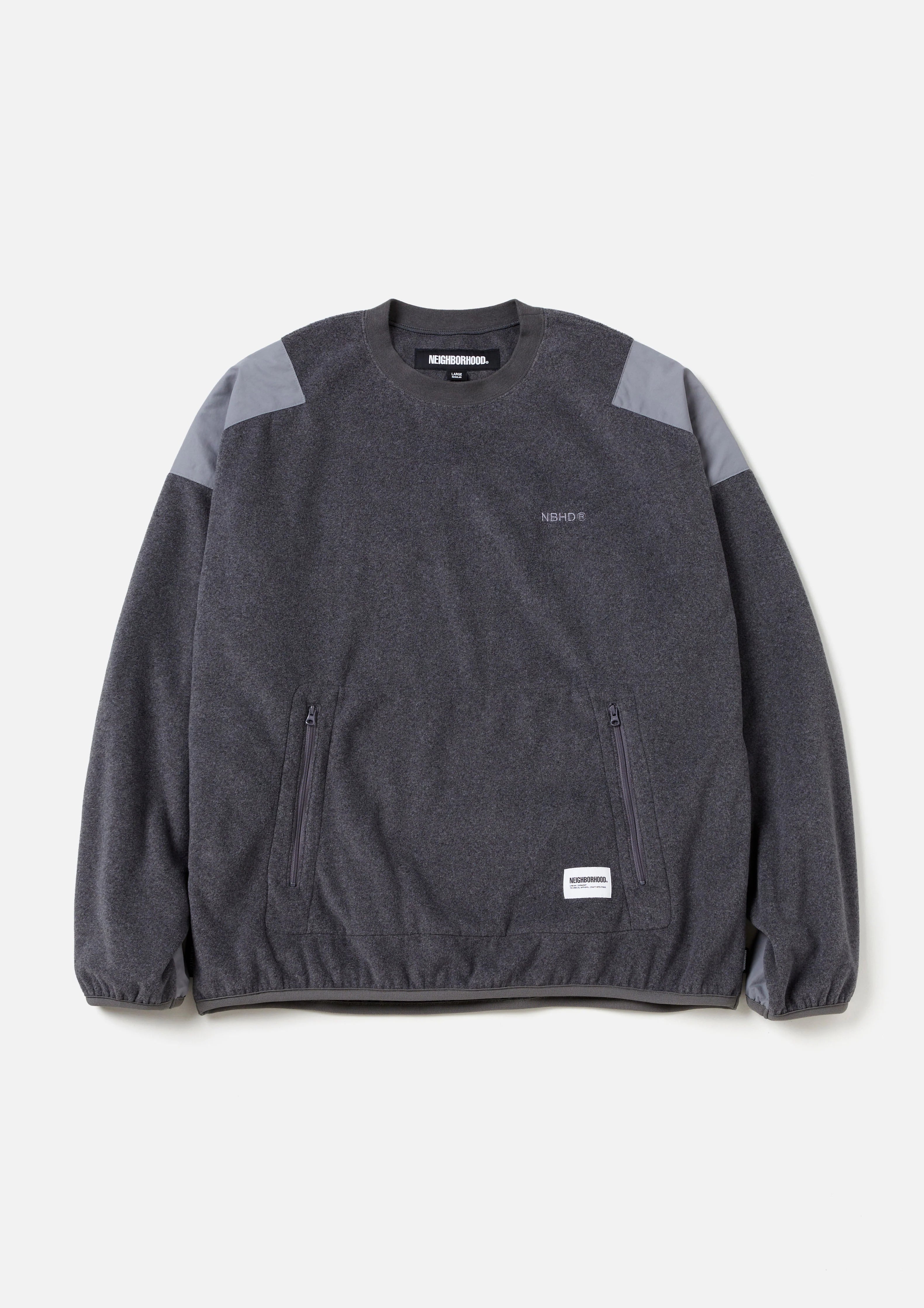 NEIGHBORHOOD 24AW FLEECE CREWNECK LS