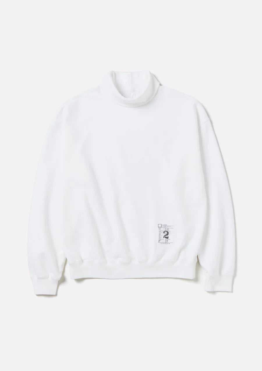 NEIGHBORHOOD 24AW BW . SWEAT TURTLENECK LS