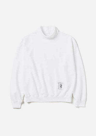 NEIGHBORHOOD 24AW BW . SWEAT TURTLENECK LS