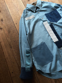 ANSNAM / Patched Shirts Indian Silk