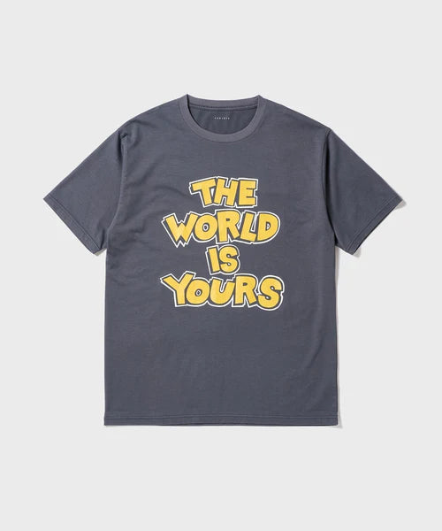 CANTATE 26AW WORLD IS YOURS Tee (Cartoon Letter)