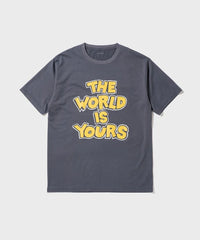 CANTATE 26AW WORLD IS YOURS Tee (Cartoon Letter)