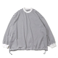 is-ness / BALLOON STRIPES LONG SLEEVE T SHIRT