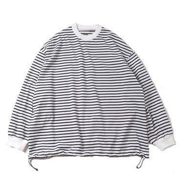 is-ness / BALLOON STRIPES LONG SLEEVE T SHIRT