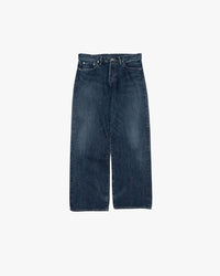 Graphpaper / Selvage Denim Five Pocket Wide Straight Pants -DARK FADE-