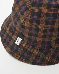 KIJIMA TAKAYUKI / PLAIN & CHECK REVERSIBLE BUCKET/6PANEL HAT(No.MYYY262812)