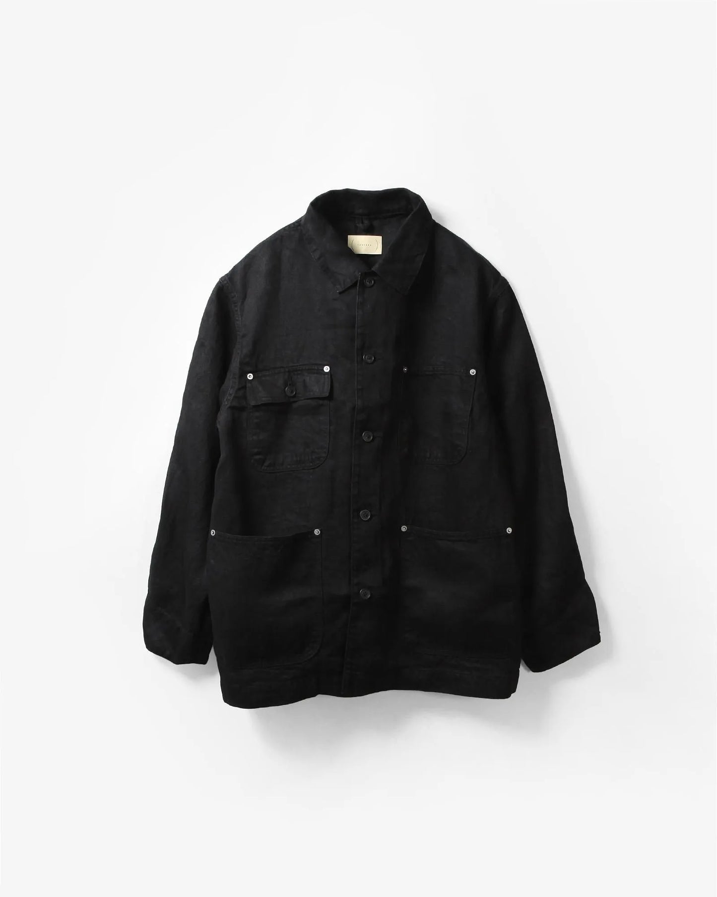 cantate 26AW Washed Linen Denim Chore Blouson