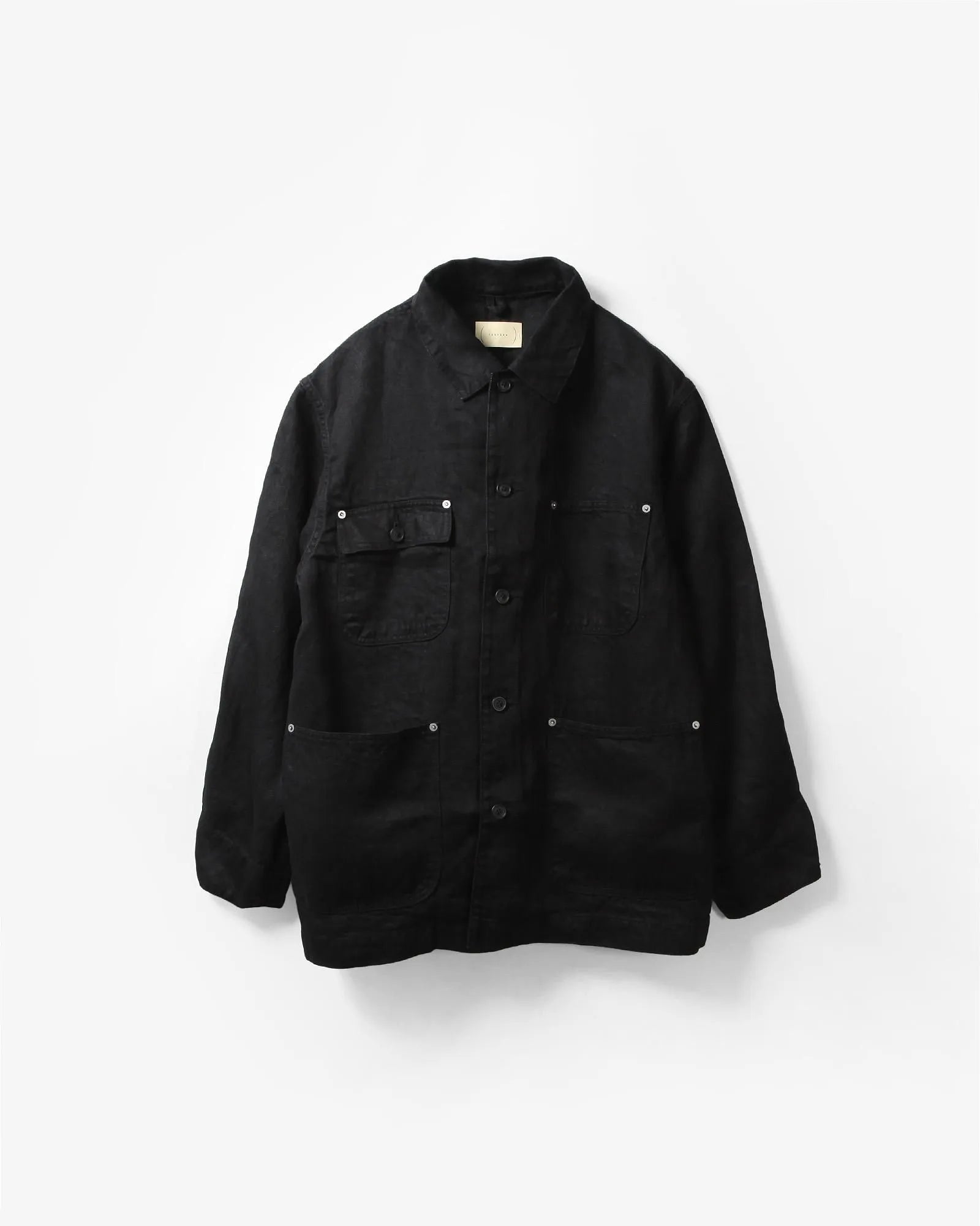 cantate 26AW Washed Linen Denim Chore Blouson