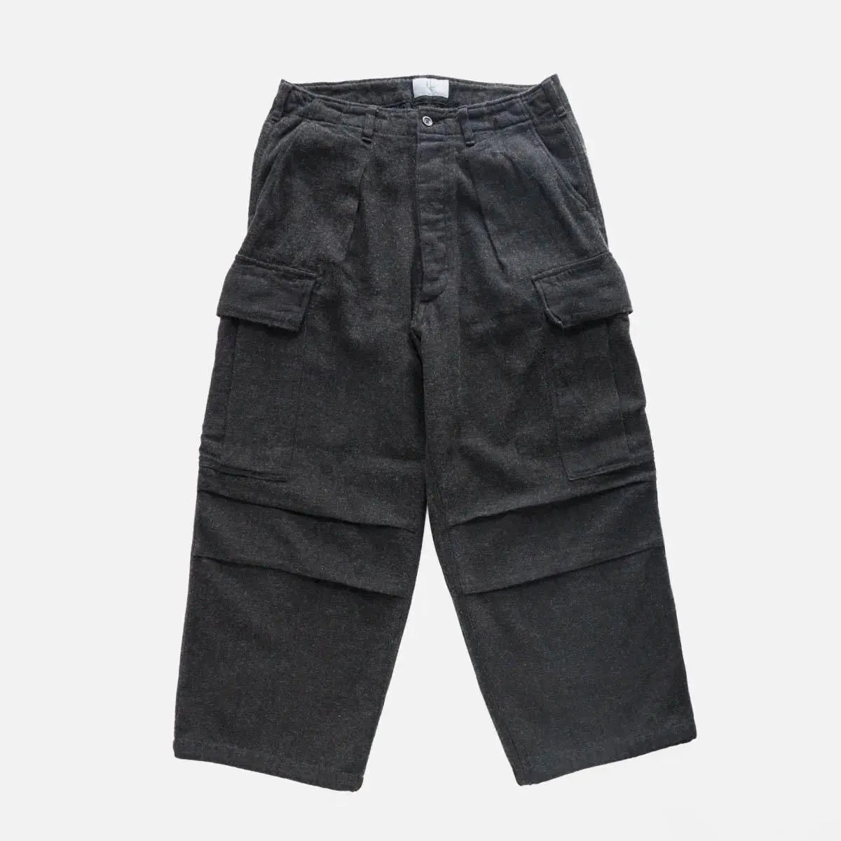 HERILL 26AW C/W INDIGO HERRINGBONE JUNGLE FATIGUE PANTS