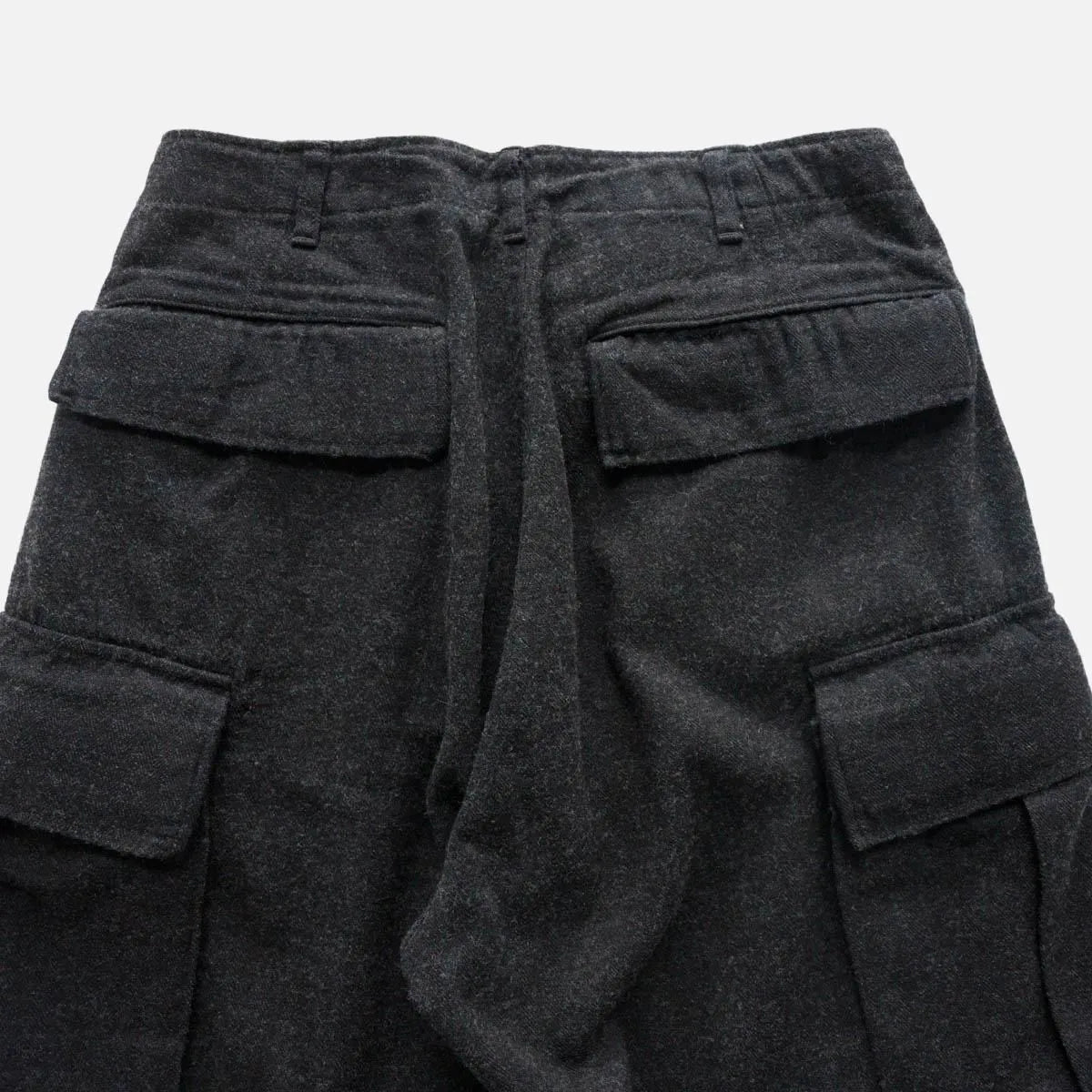 HERILL 26AW C/W INDIGO HERRINGBONE JUNGLE FATIGUE PANTS