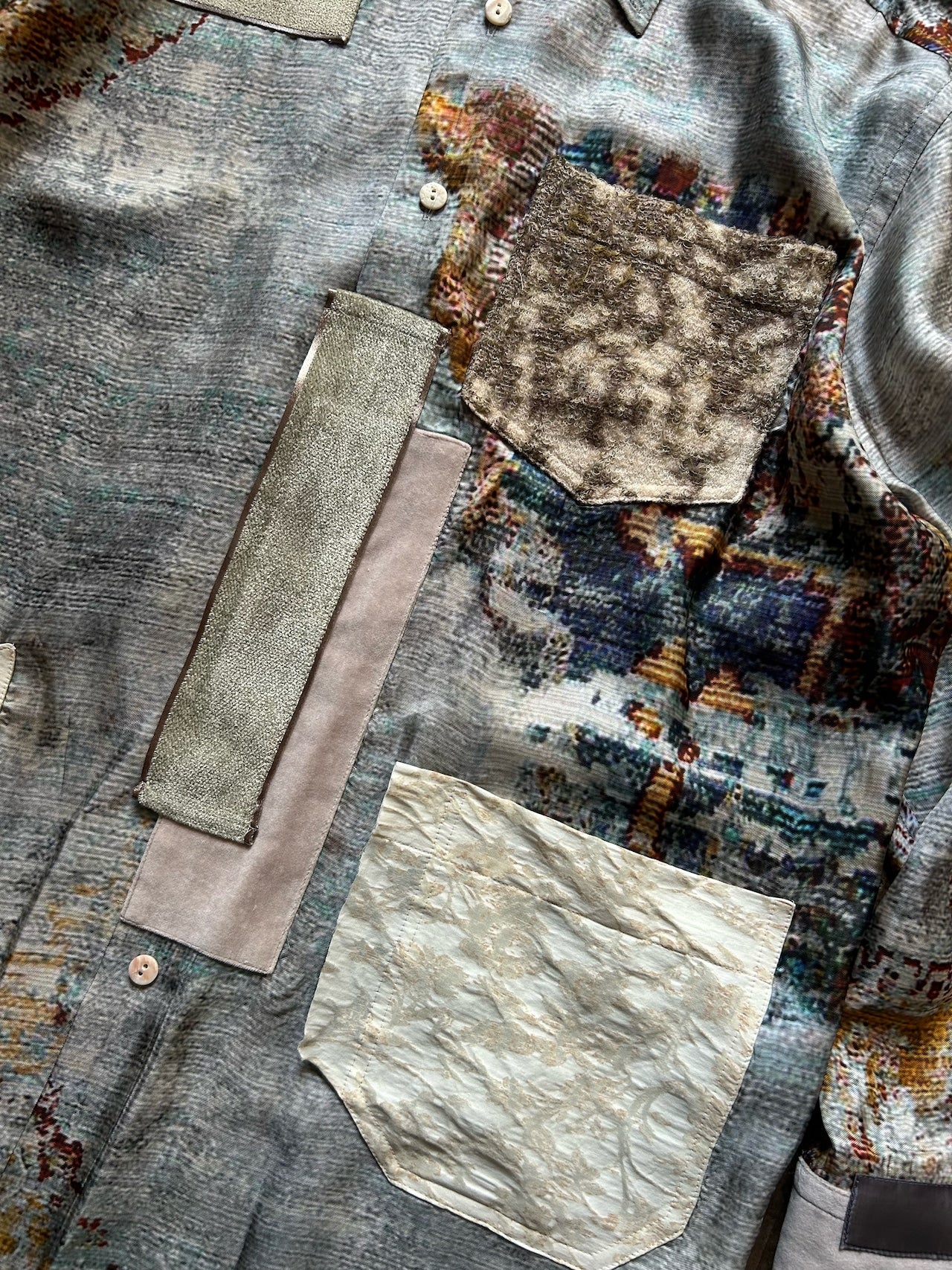 ANSNAM / Patched Shirts Italian Fabric