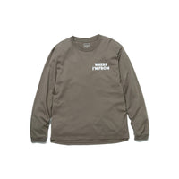 nonnative 24SS DWELLER L/S TEE "WHERE I'M FROM"