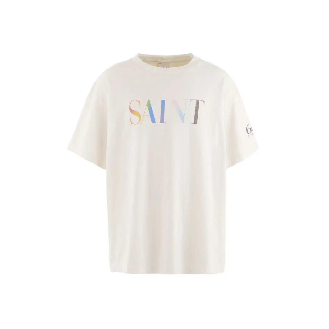 SAINT Mxxxxxx 24AW SS TEE_RAINBOW SAINT