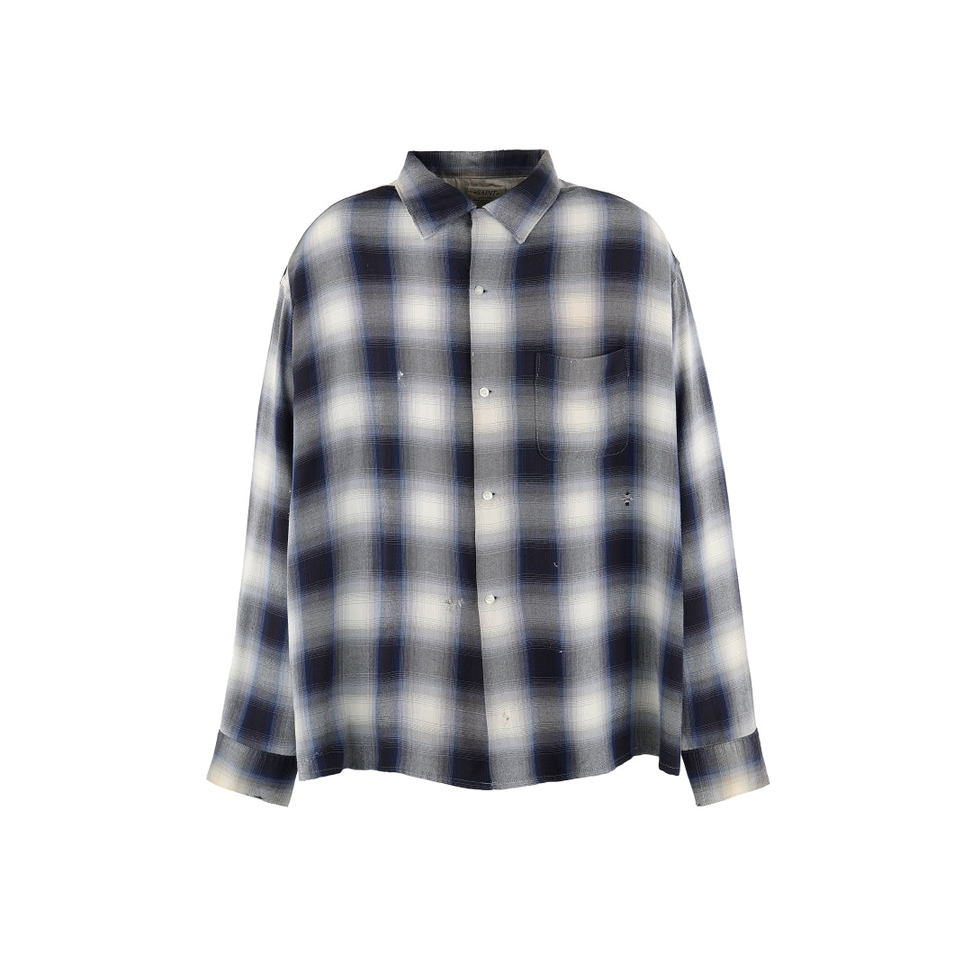 SAINT Mxxxxxx x LASTMAN / LM_CHECK SHIRT(Rayon)