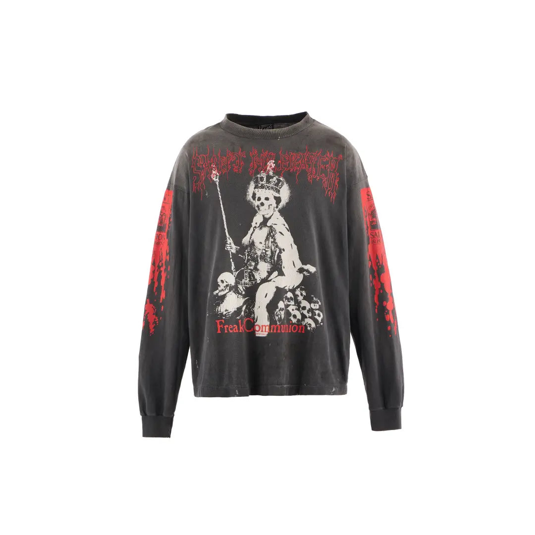 SAINT Mxxxxxx 25AW LS TEE_SAINT IS A KISS