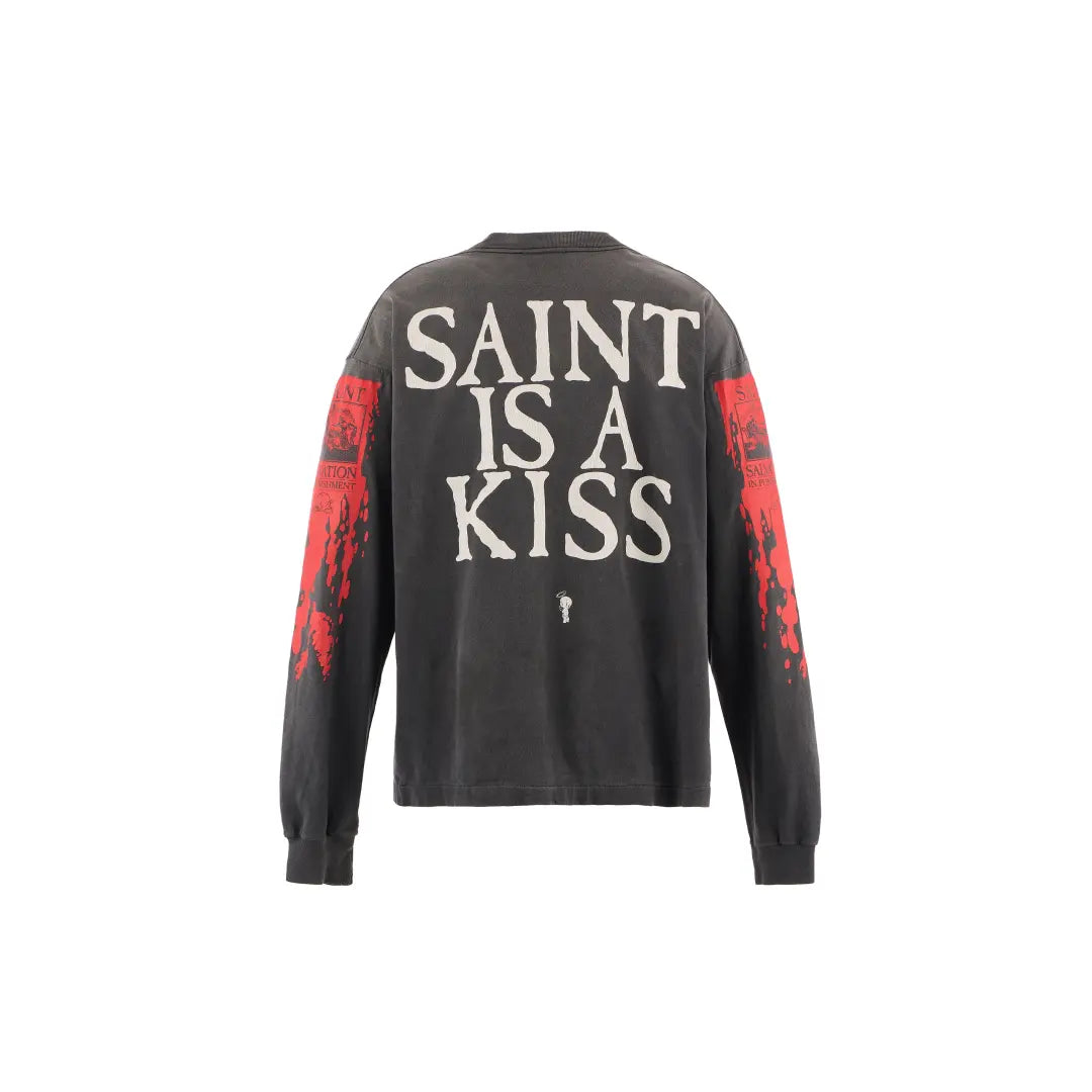 SAINT Mxxxxxx 25AW LS TEE_SAINT IS A KISS