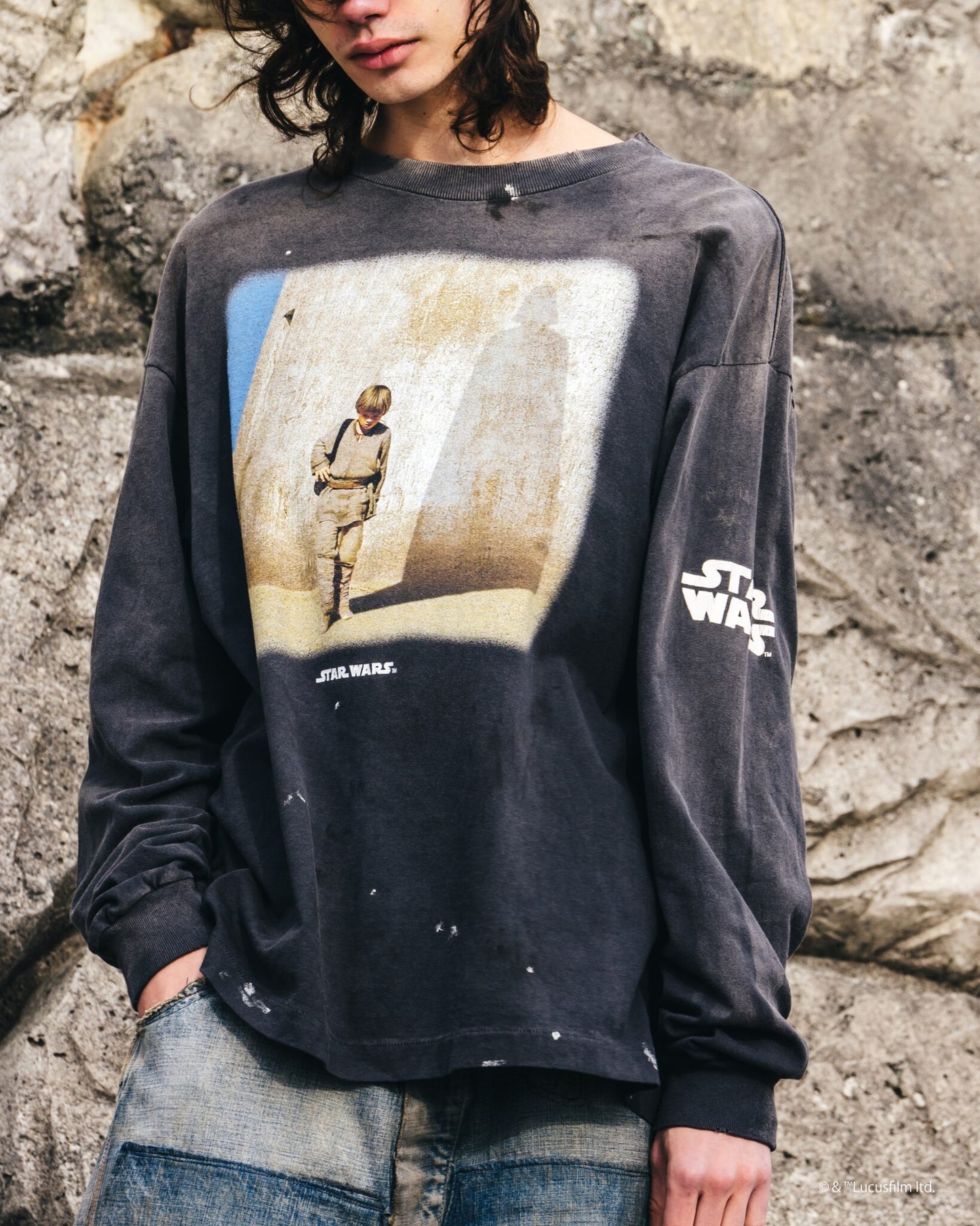 SAINT Mxxxxxx x STAR WARS / SW_LS TEE_DARTHVADER