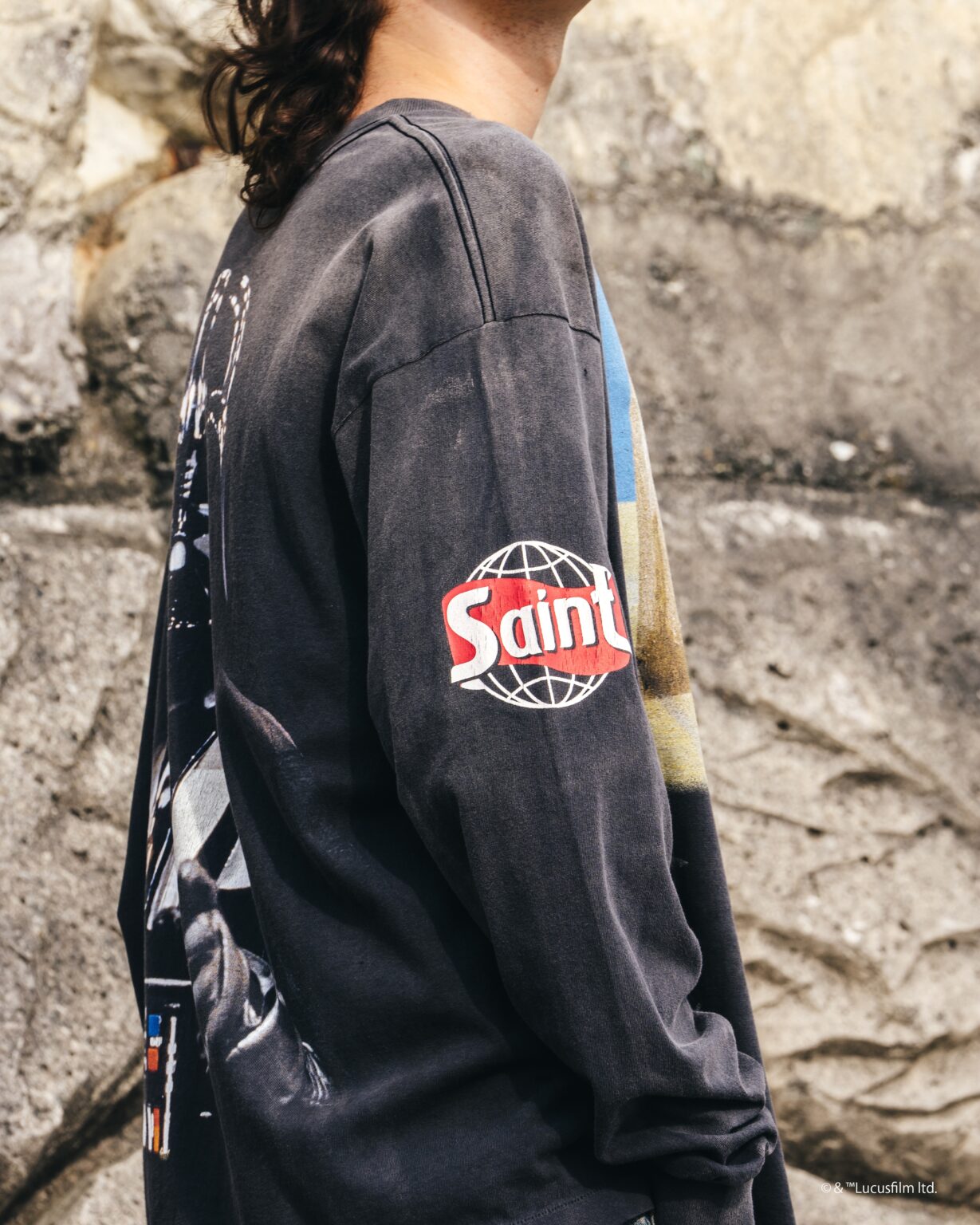 SAINT Mxxxxxx x STAR WARS / SW_LS TEE_DARTHVADER