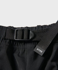 HYKE 25AW TASLAN TWILL WIDE LEG PANTS