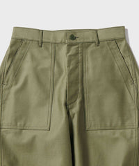 HYKE 25AW BACK SATIN BARREL-LEG PANTS