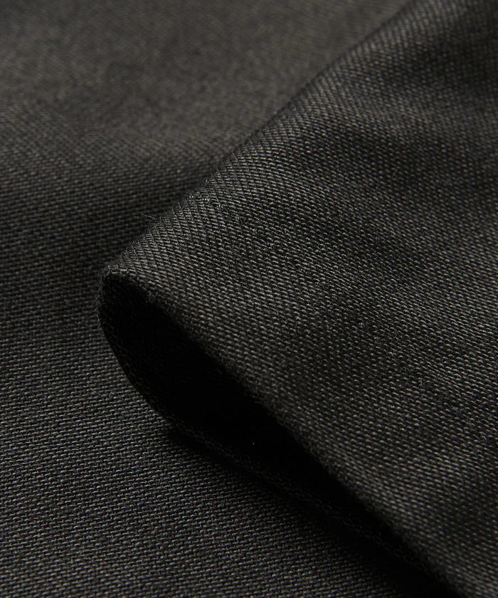 HYKE 25AW BACK SATIN BARREL-LEG PANTS