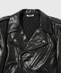 AURALEE 25AW LAMB LEATHER RIDERS JACKET