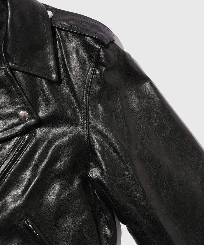 AURALEE 25AW LAMB LEATHER RIDERS JACKET
