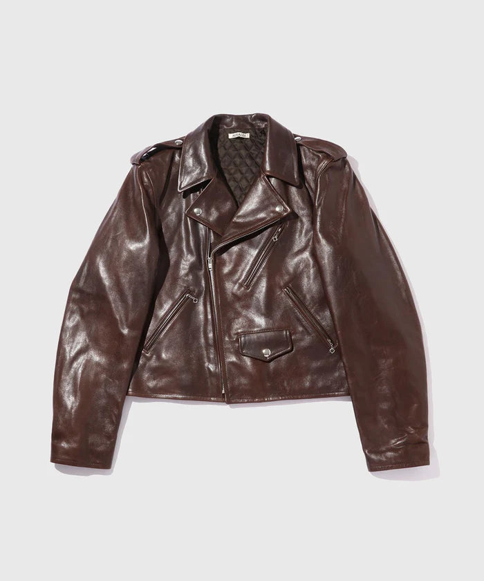AURALEE 25AW HEAVY LAMB LEATHER RIDERS JACKET