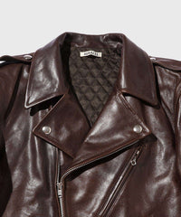AURALEE 25AW HEAVY LAMB LEATHER RIDERS JACKET