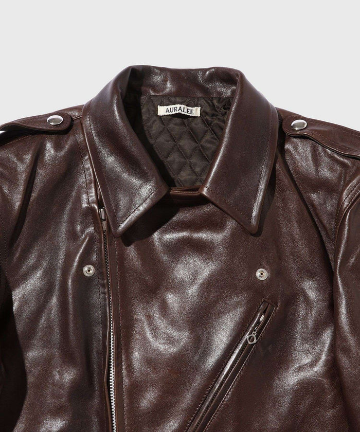 AURALEE 25AW HEAVY LAMB LEATHER RIDERS JACKET