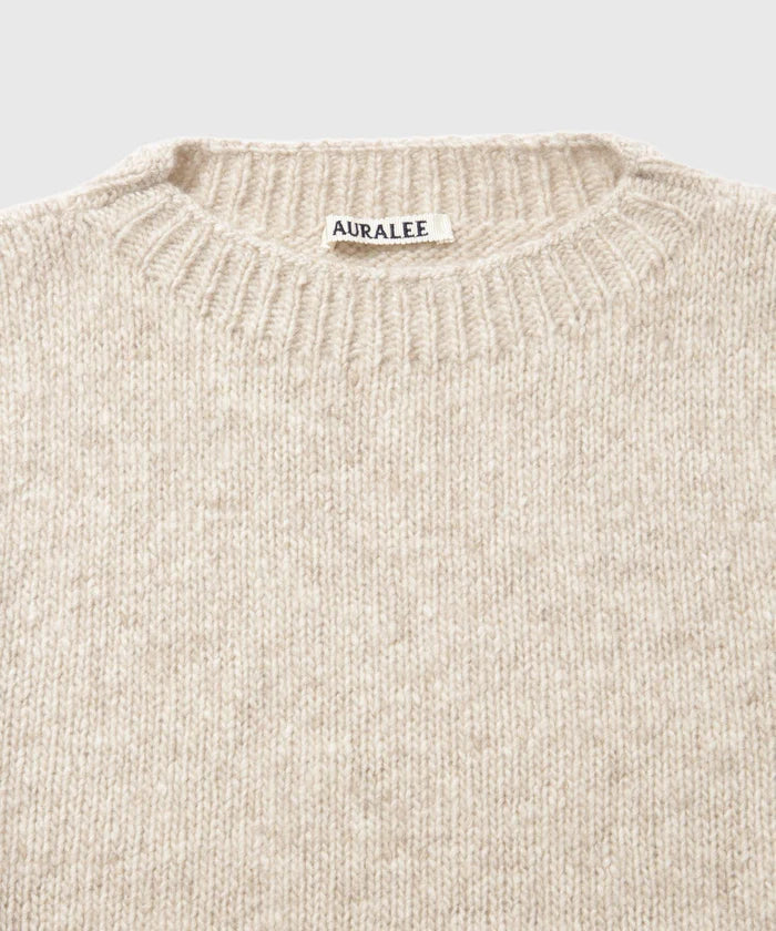 AURALEE 25AW CASHMERE MELANGE KNIT P/O