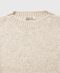 AURALEE 25AW CASHMERE MELANGE KNIT P/O