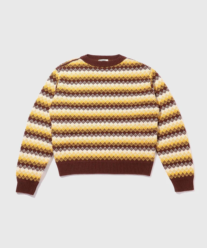 AURALEE 25AW CASHMERE JACQUARD KNIT P/O