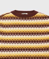 AURALEE 25AW CASHMERE JACQUARD KNIT P/O