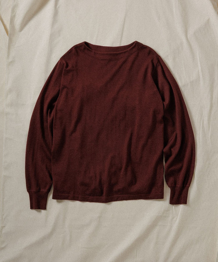 WILD LIFE TAILOR / BOAT NECK LS KNIT
